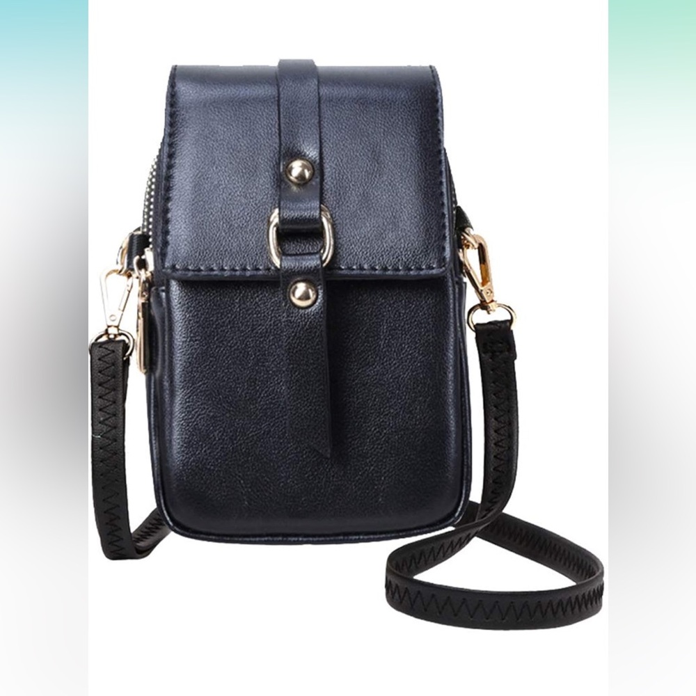 Autpeiy Women Small Crossbody Bag Leather Cellphone Purse Wallet.. NWOB..